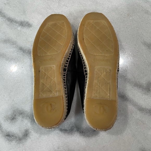 Chanel Black Lambskin CC espadrilles - Picture 5 of 6